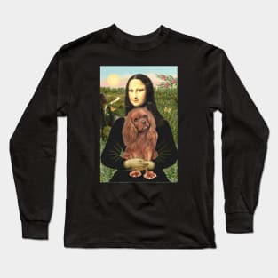 Mona Lisa loves her Ruby Cavalier King Charles Spaniel Long Sleeve T-Shirt